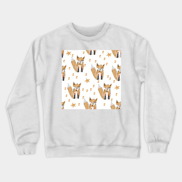 Fox Crewneck Sweatshirt by Kristina Stellar Scandinavian Land